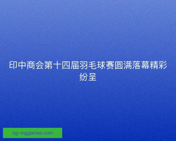 印中商会第十四届羽毛球赛圆满落幕精彩纷呈